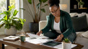 Homeowner reviewing home battery ROI documents