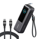 Anker Laptop Power Bank (25K, 165W, Built-In and Retractable Cables)